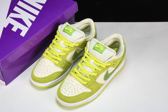 nike sb dunk low green apple dm0807-300