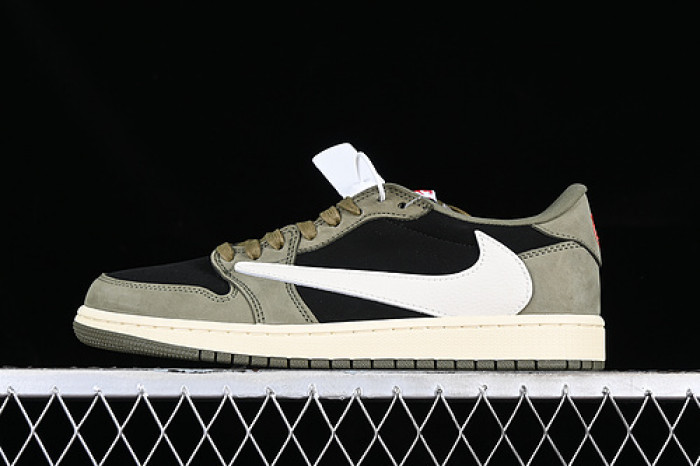 travis scott x air jordan 1 low og ''black olive'' dm7866-002