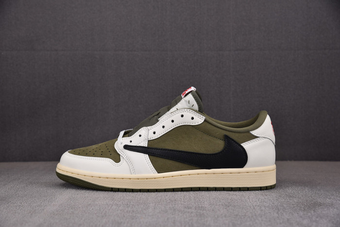 travis scott x air jordan 1 low og “medium olive” dm7866-200