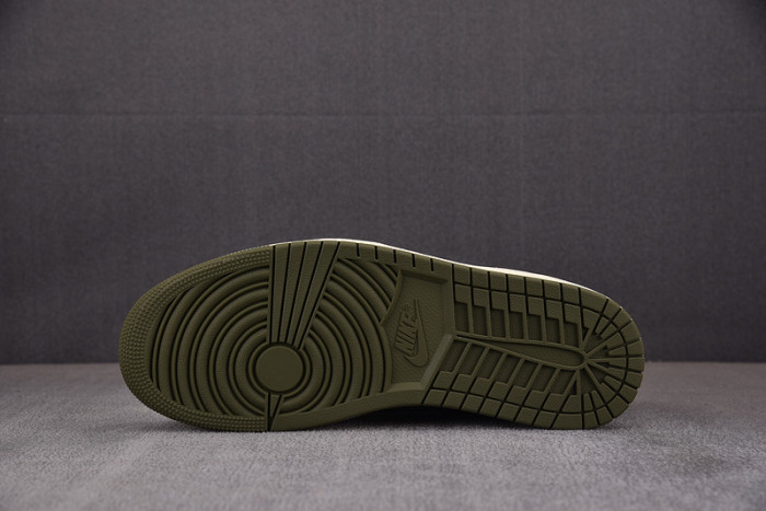 travis scott x air jordan 1 low og “medium olive” dm7866-200