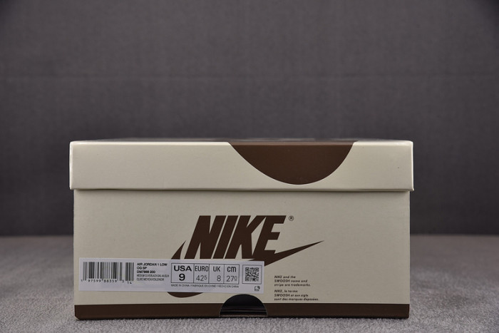 travis scott x air jordan 1 low og “medium olive” dm7866-200