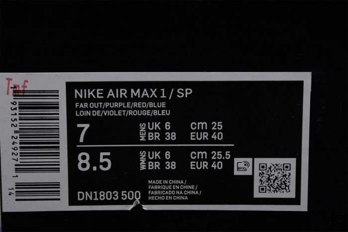 nike air max 1 sp concepts far out dn1803-500