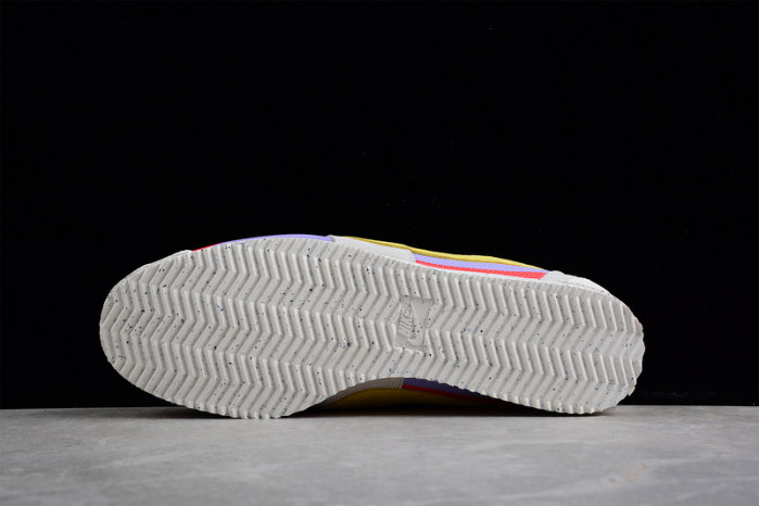 union x nike cortez yellow purple red dr1413-100