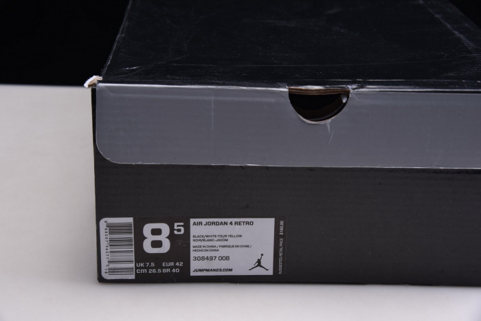 air jordan 4 retro thunder 308497-008