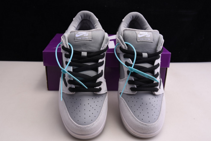 nike sb dunk low pro grey/black bq6817-101