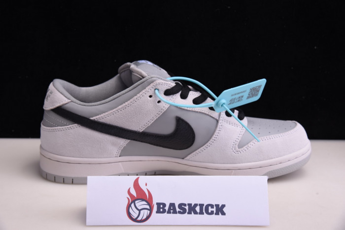 nike sb dunk low pro grey/black bq6817-101