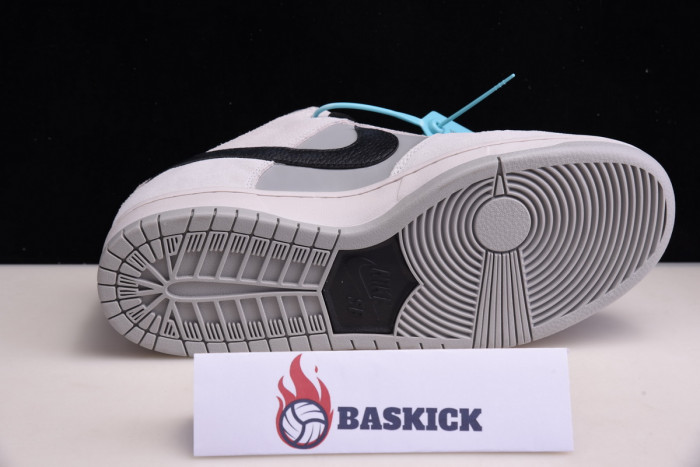 nike sb dunk low pro grey/black bq6817-101