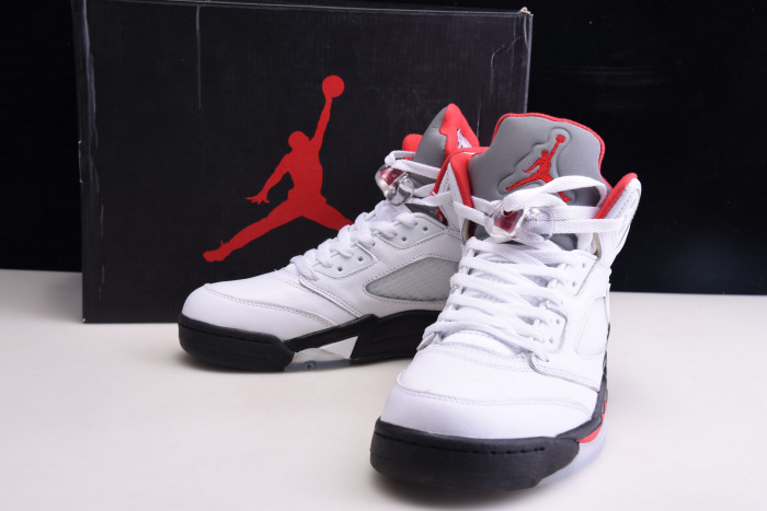 jordan 5 retro fire red silver tongue (2020) - da1911-102