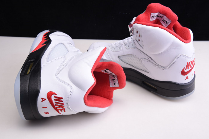 jordan 5 retro fire red silver tongue (2020) - da1911-102