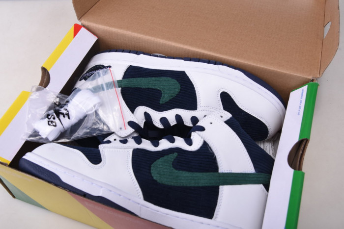 nike dunk high sports specialties white navy dh0953 400