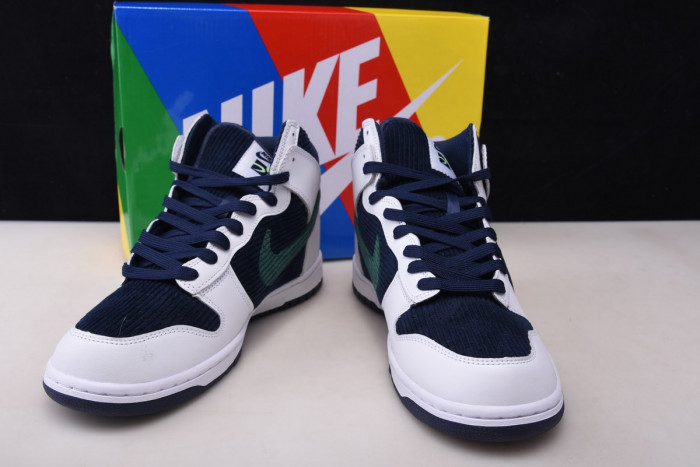 nike dunk high sports specialties white navy dh0953 400