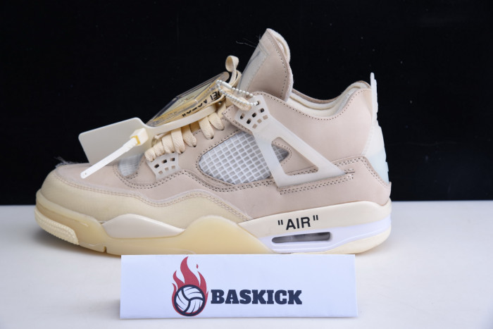 ofw air jordan 4 sail (2020) cv9388-100