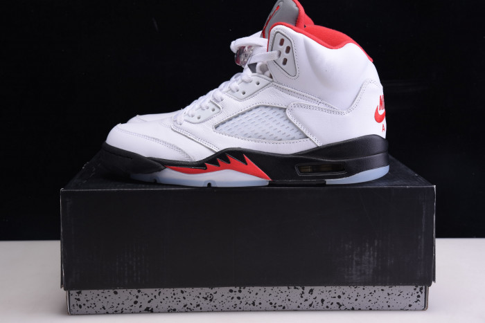 jordan 5 retro fire red silver tongue (2020) - da1911-102