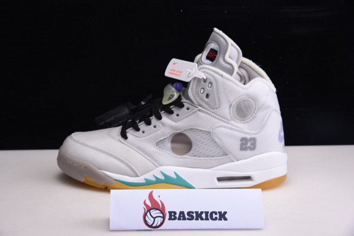 ofw air jordan 5 sp grey green - ct8480-105