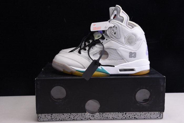 ofw air jordan 5 sp grey green - ct8480-105