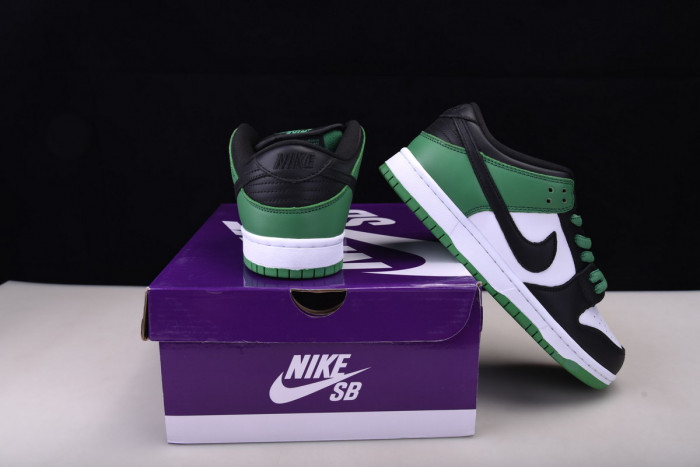 nike sb dunk low classic green - bq6817-302