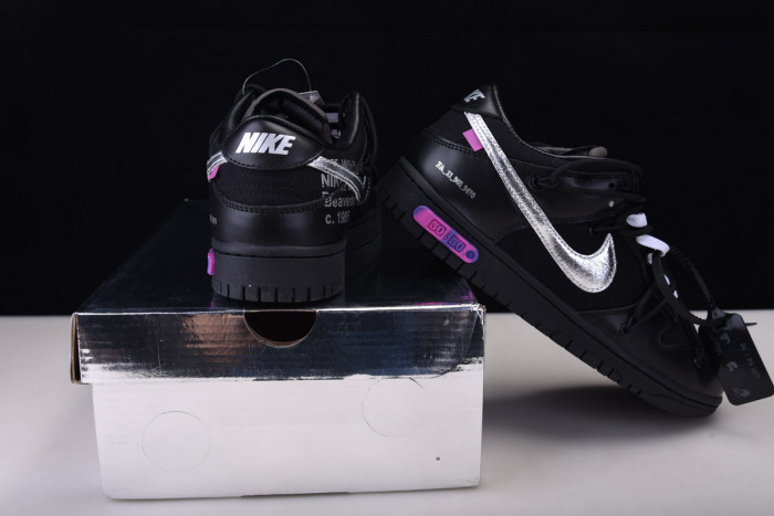 ofw x nike dunk low the 50 of 50 black dm1602-001
