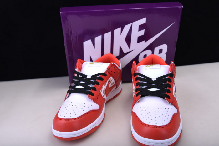 nike sb dunk low white black orange dh3228-161