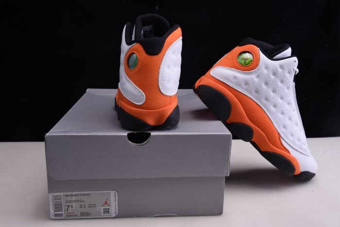 air jordan retro 13 starfish white black 414571-108