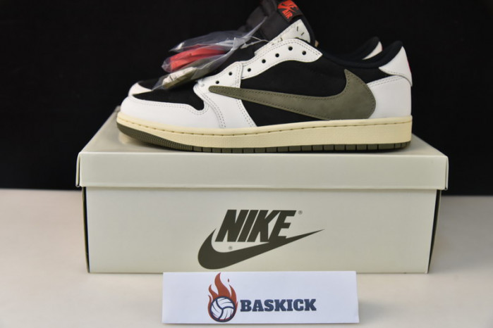travis scott x air jordan 1 low og olive dz4137-106