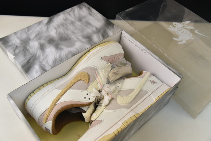 nike dunk low year of the rabbit brown fd4203-211