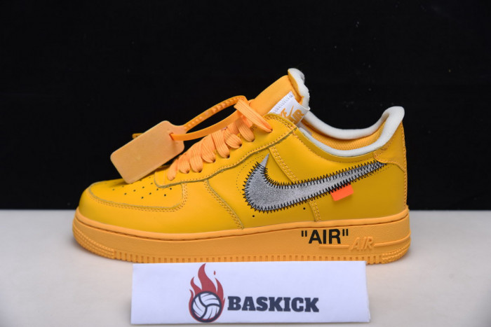 ofw x nike air force 1 low “university gold” dd1876-700