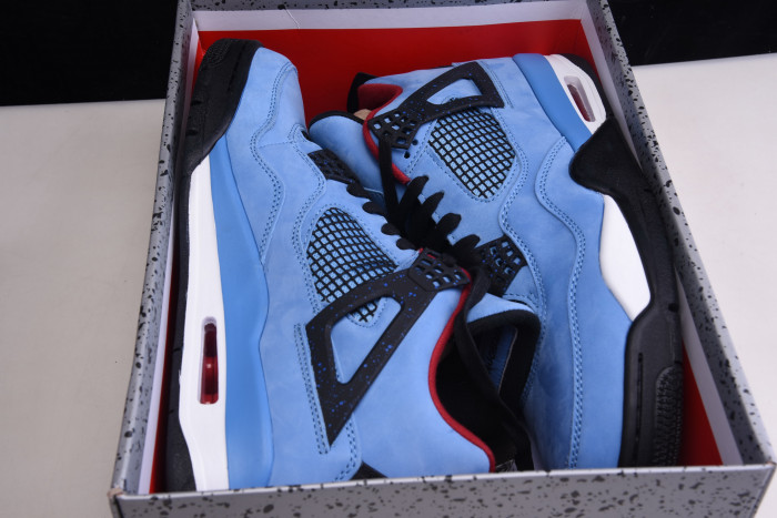 travis scott x air jordan 4 “houston oilers” university blue 308497-406