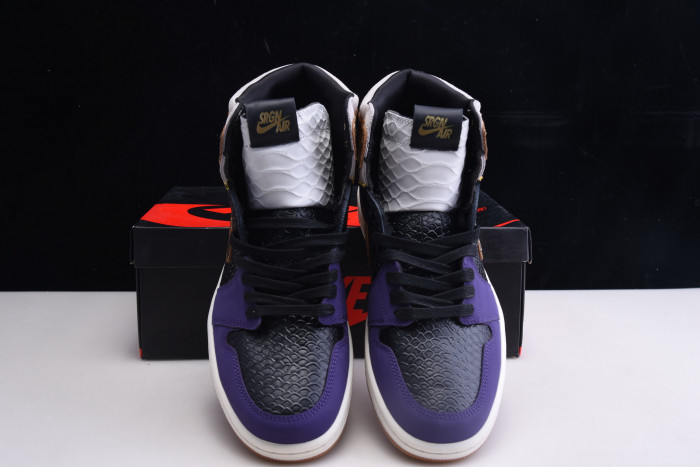 union x air jordan 1 high og black purple gold “mamba” 555088-171