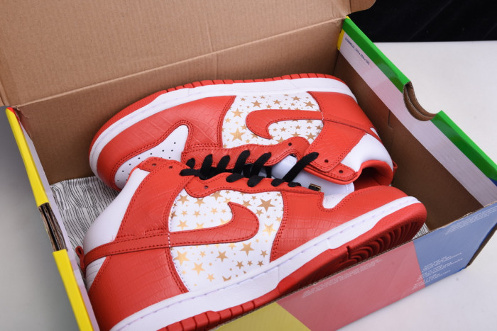 nike dunk high pro sb red stars 307385-161