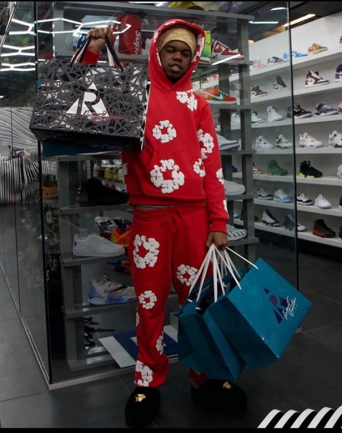 ALL KINDS OF COLOR DENIM TEARS SWEATPANTS