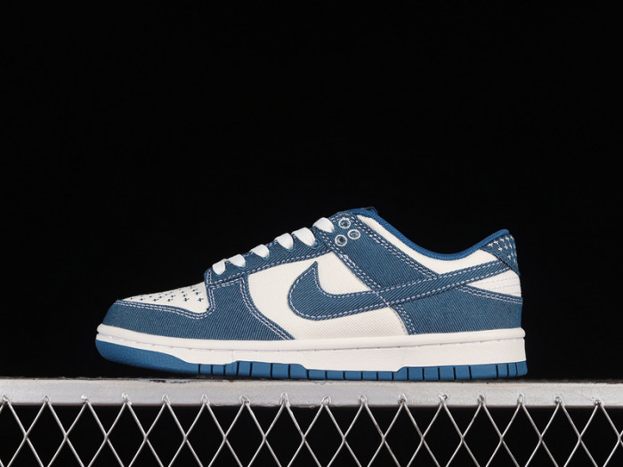 nike dunk low industrial blue sashiko dv0834 101