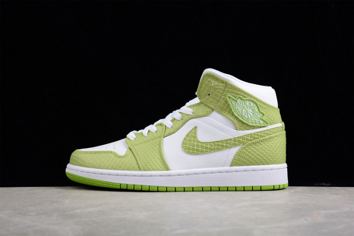 jordan 1 mid green python (w) dv2959-113