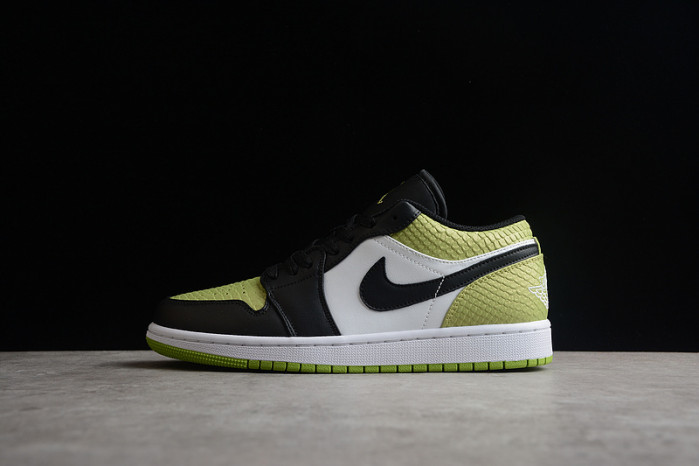 jordan 1 low snakeskin vivid green dx4446-301