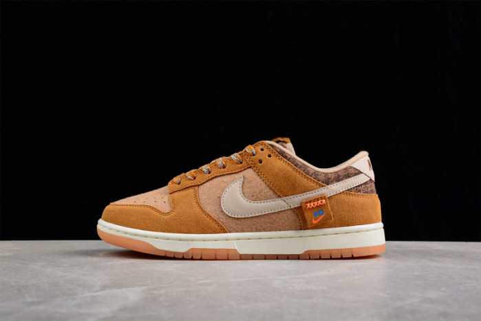 nike sb dunk low wheat brown white dz5350-288