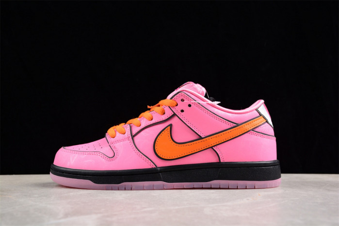 powerpuff girls x nike sb dunk low pro "blossom" fd2631-600