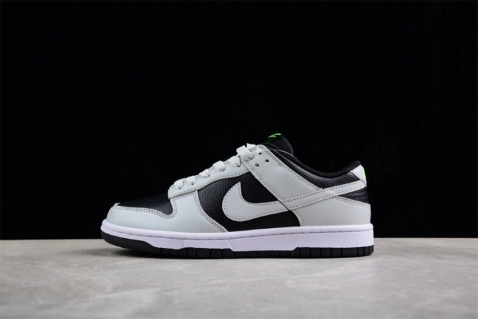 nike dunk low grey panda volt - fd9756-001