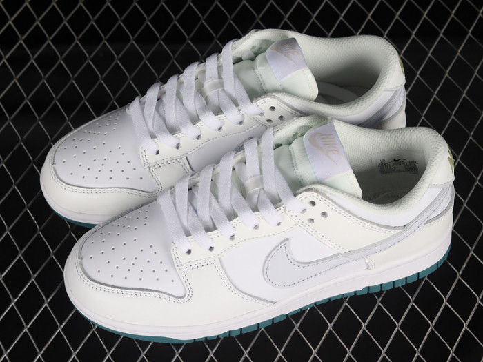 nike dunk low white green grey fd9911-101