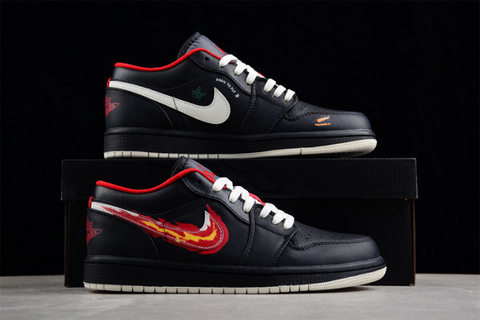 air jordan 1 low just skate black - fj7073-010