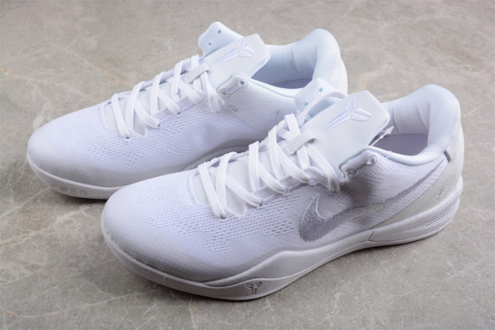 nike kobe 8 protro triple white fj9364-100