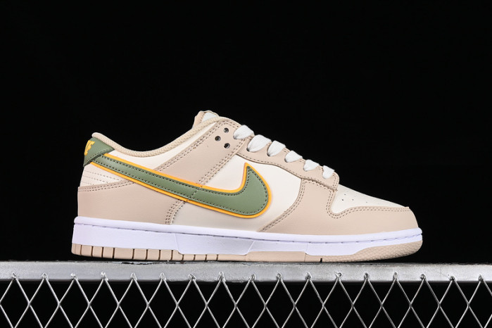 nike dunk low "pale ivory/oil green" fq6869-131