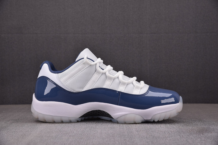 air jordan 11 low retro white midnight navy | fv5104-104