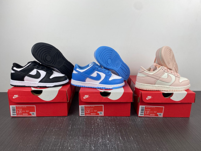 nike dunk low sp orange pearl kids-cw1588-101